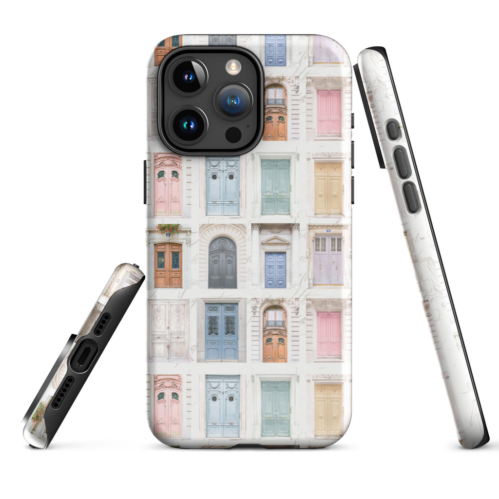 Pastel Parisian Doors Tough Case for iPhone®