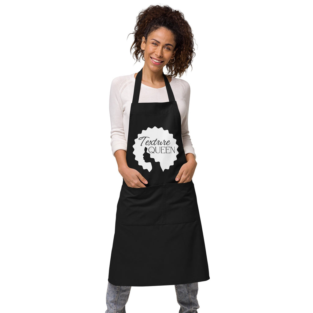 African/Ethnic Hairstylist "Texture Queen" Organic Cotton Apron - Artwork by Lili