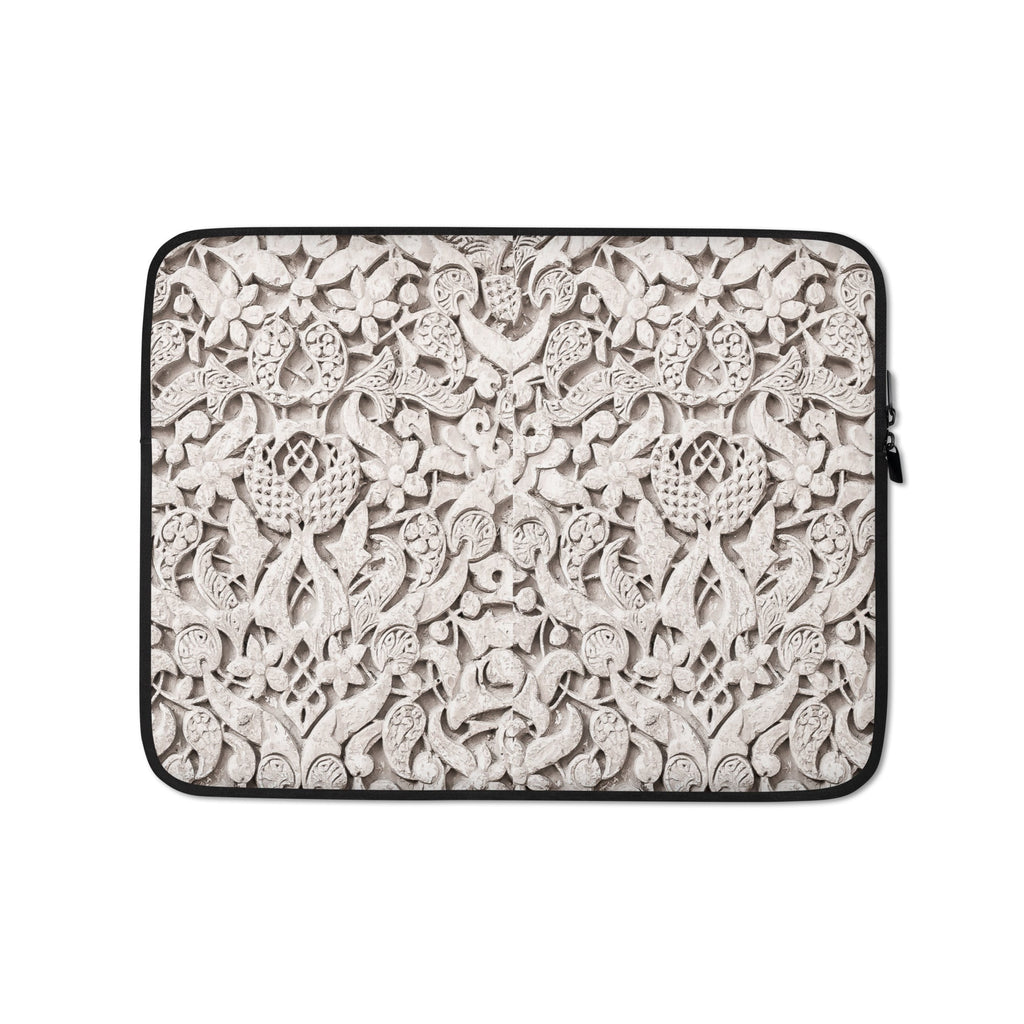 Alhambra Palace Floral Islamic Pattern Laptop Sleeve (13" or 15") - Artwork by Lili