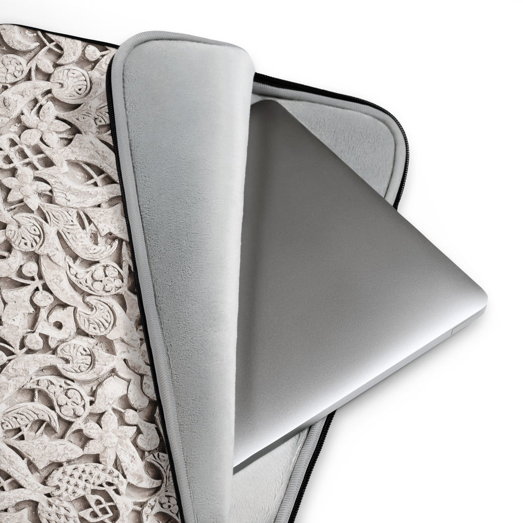 Alhambra Palace Floral Islamic Pattern Laptop Sleeve (13" or 15") - Artwork by Lili