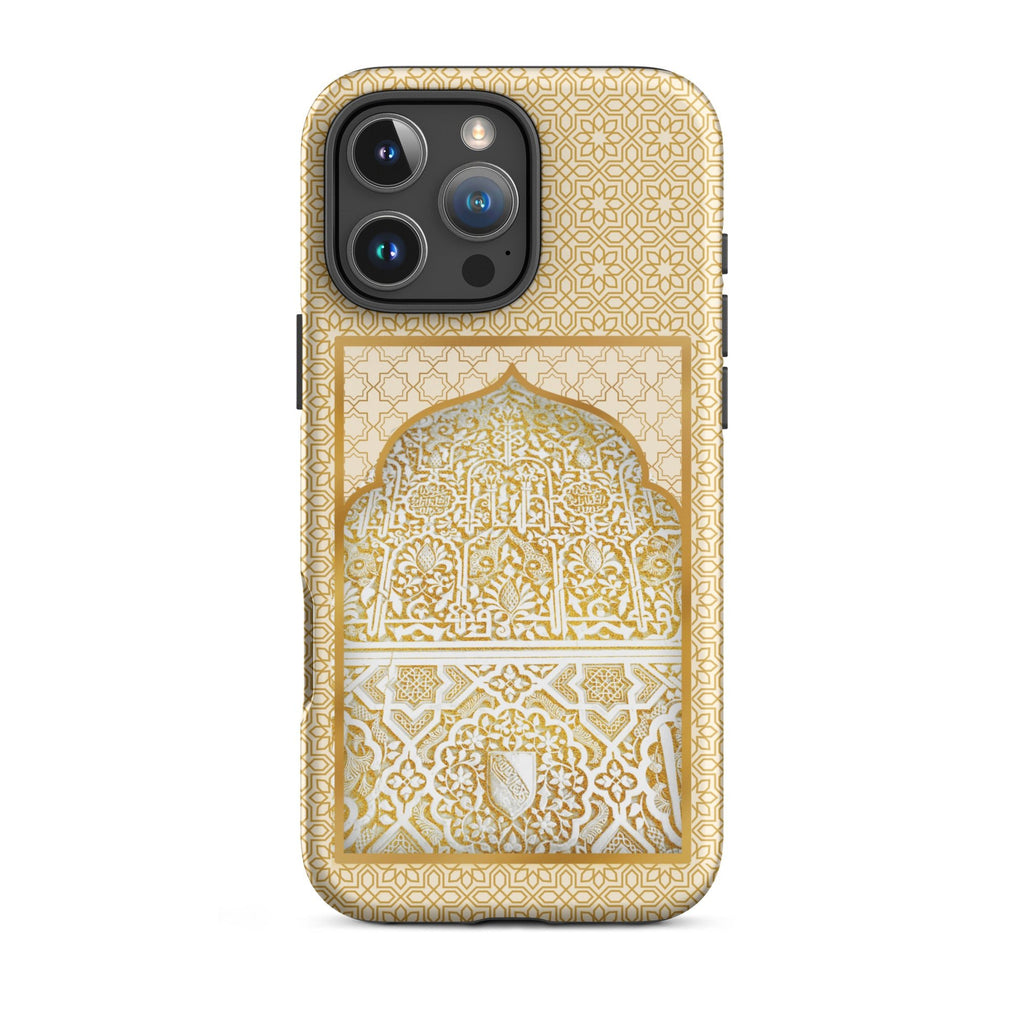Alhambra Palace Gold Accent Islamic Pattern Tough Case for iPhone® - Artwork by Lili