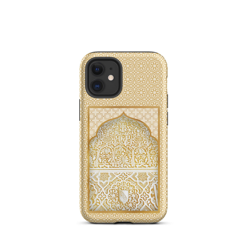 Alhambra Palace Gold Accent Islamic Pattern Tough Case for iPhone® - Artwork by Lili
