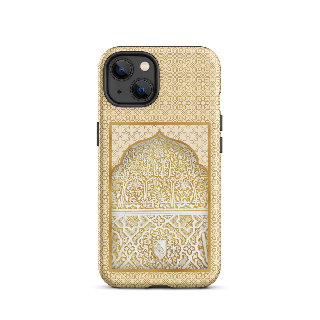 Alhambra Palace Gold Accent Islamic Pattern Tough Case for iPhone® - Artwork by Lili