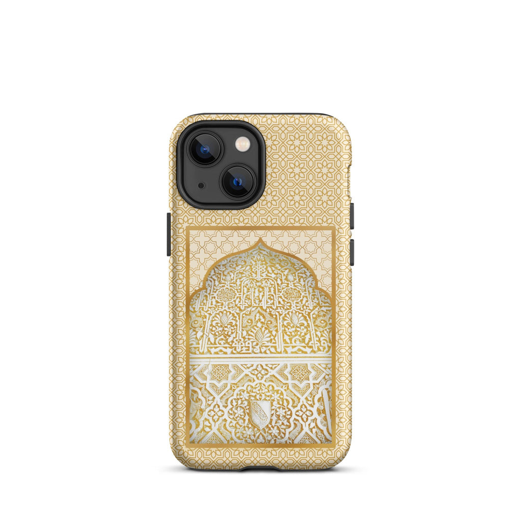 Alhambra Palace Gold Accent Islamic Pattern Tough Case for iPhone® - Artwork by Lili