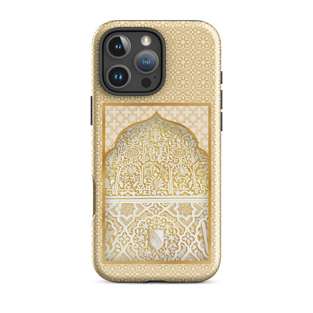 Alhambra Palace Gold Accent Islamic Pattern Tough Case for iPhone® - Artwork by Lili