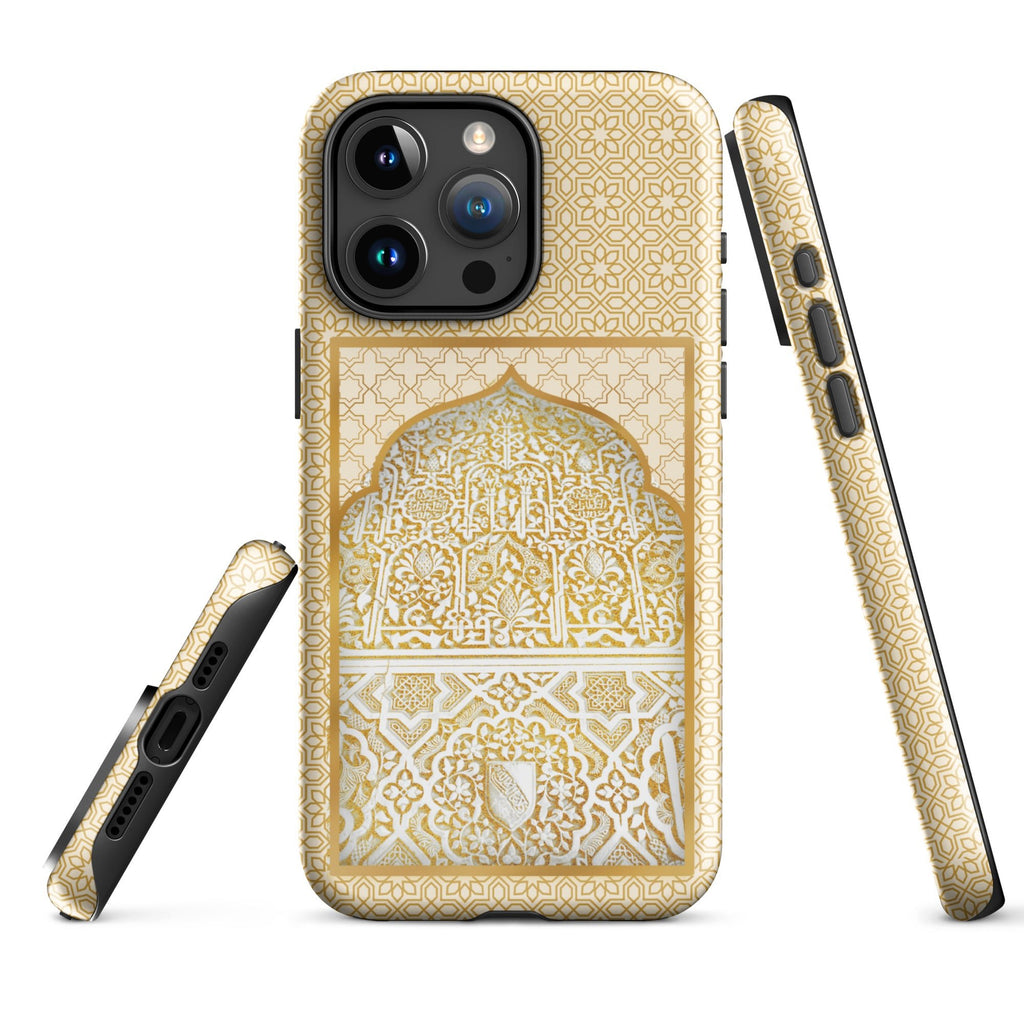 Alhambra Palace Gold Accent Islamic Pattern Tough Case for iPhone® - Artwork by Lili