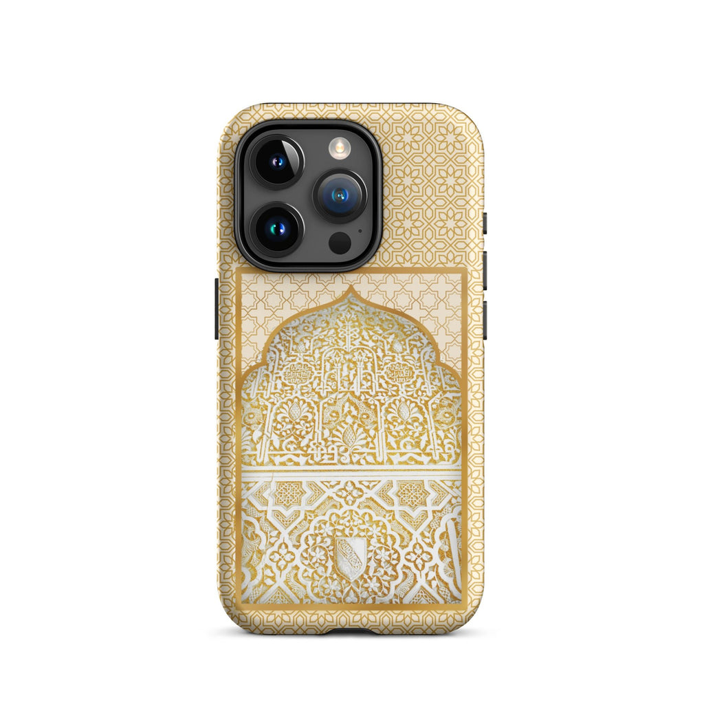 Alhambra Palace Gold Accent Islamic Pattern Tough Case for iPhone® - Artwork by Lili