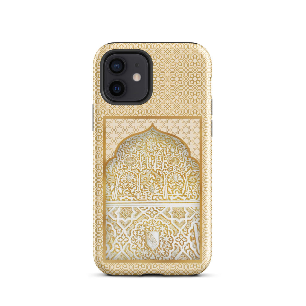 Alhambra Palace Gold Accent Islamic Pattern Tough Case for iPhone® - Artwork by Lili