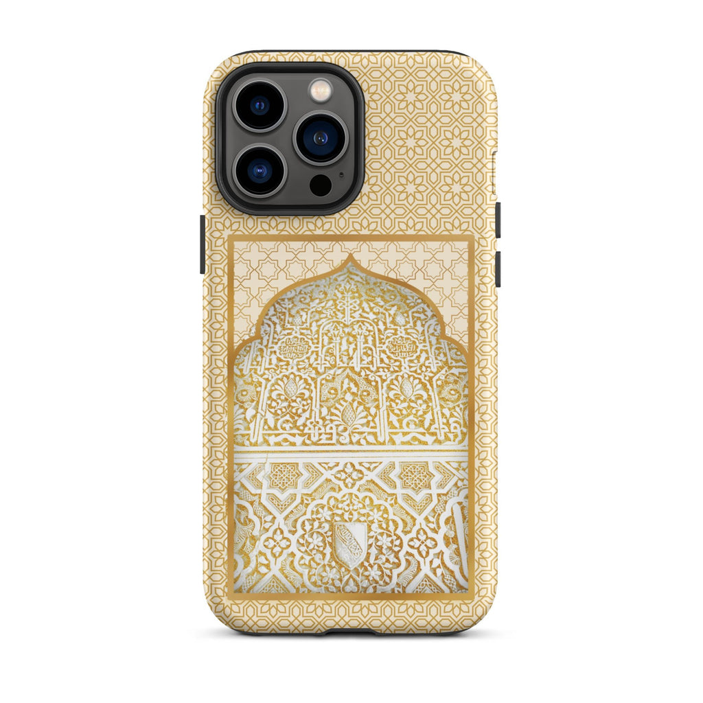 Alhambra Palace Gold Accent Islamic Pattern Tough Case for iPhone® - Artwork by Lili