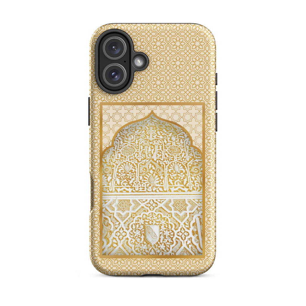 Alhambra Palace Gold Accent Islamic Pattern Tough Case for iPhone® - Artwork by Lili