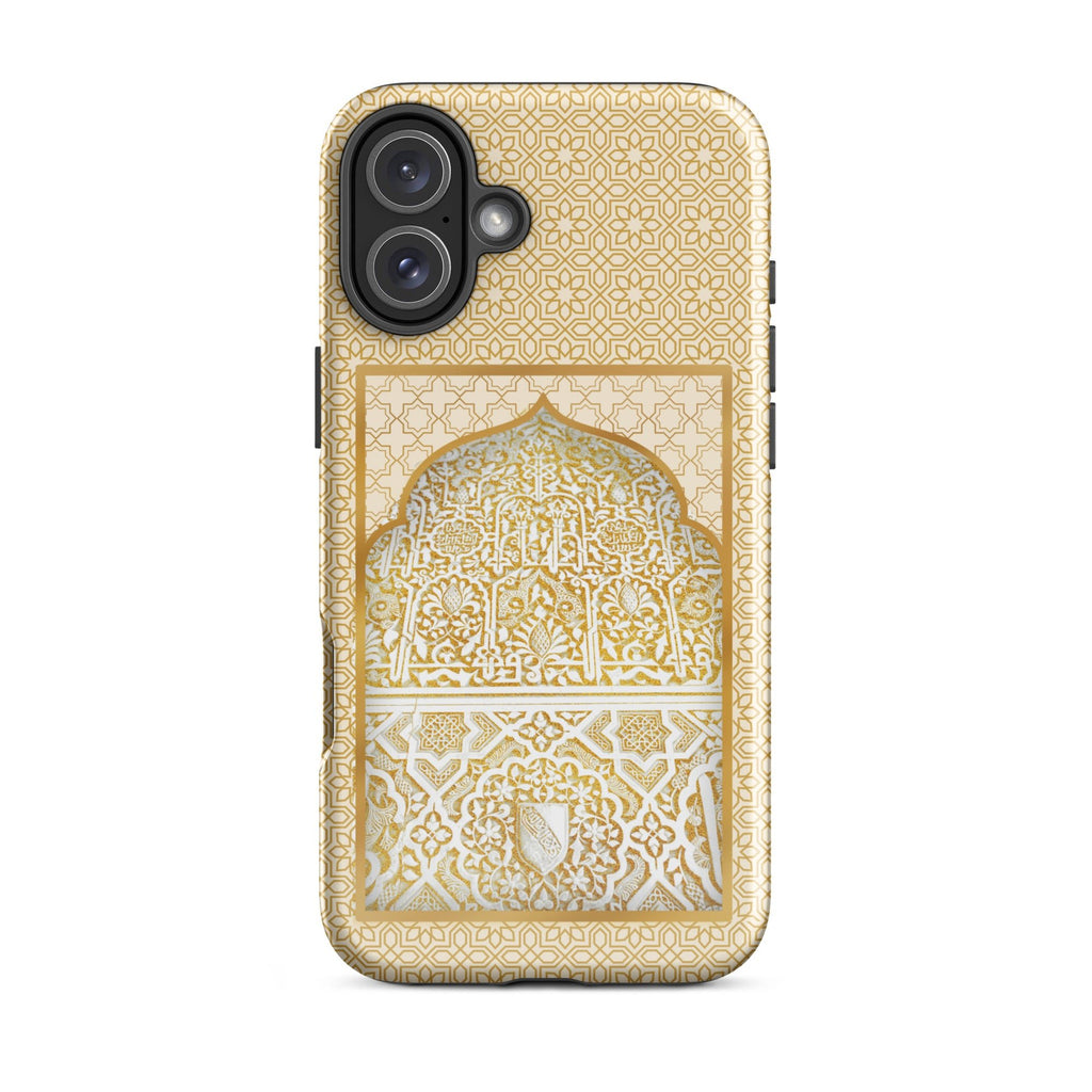 Alhambra Palace Gold Accent Islamic Pattern Tough Case for iPhone® - Artwork by Lili