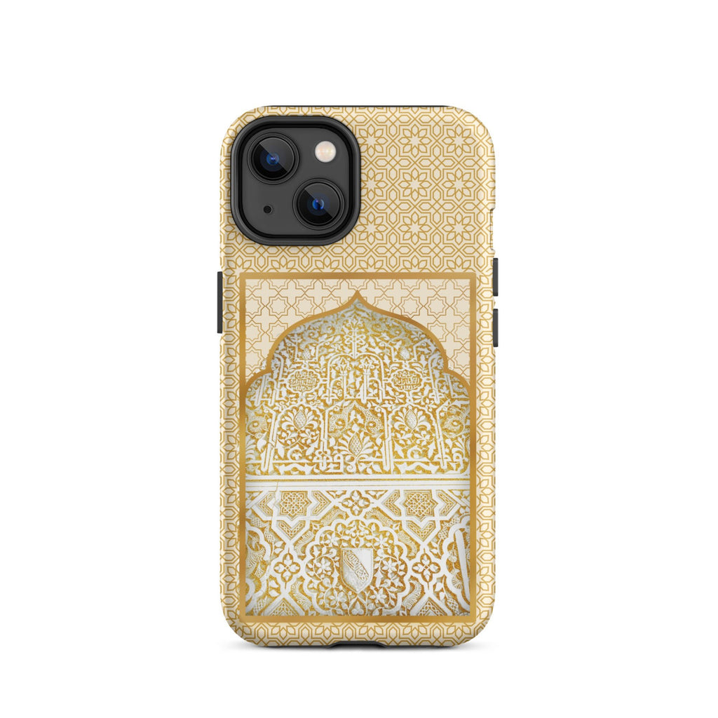Alhambra Palace Gold Accent Islamic Pattern Tough Case for iPhone® - Artwork by Lili