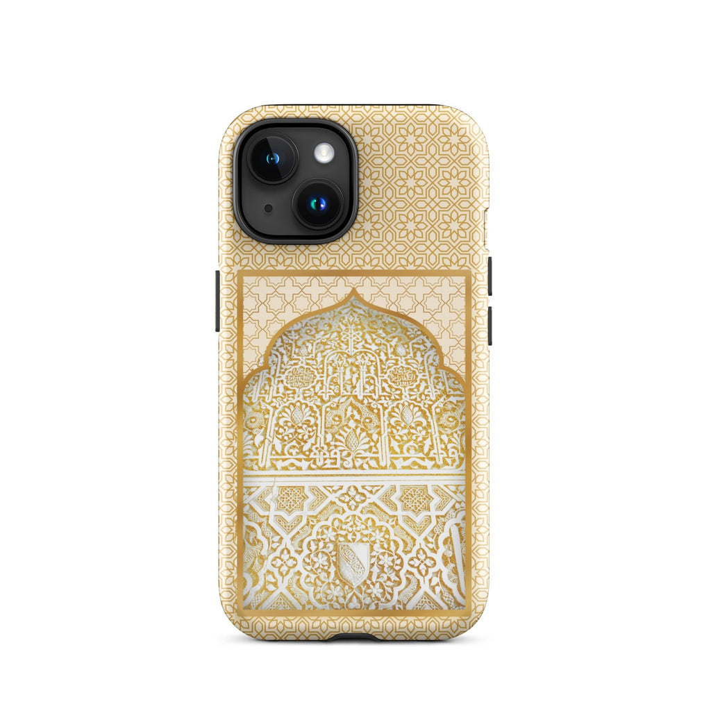 Alhambra Palace Gold Accent Islamic Pattern Tough Case for iPhone® - Artwork by Lili