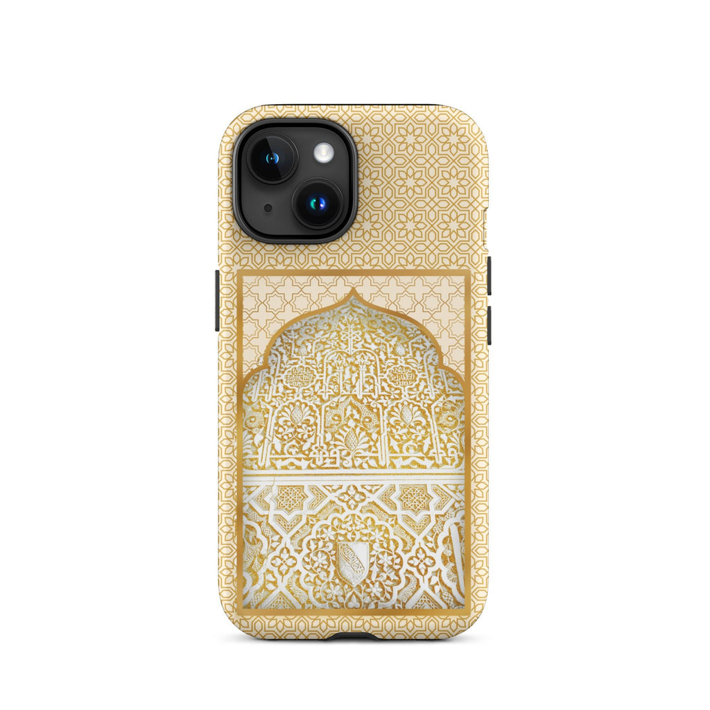 Alhambra Palace Gold Accent Islamic Pattern Tough Case for iPhone® - Artwork by Lili