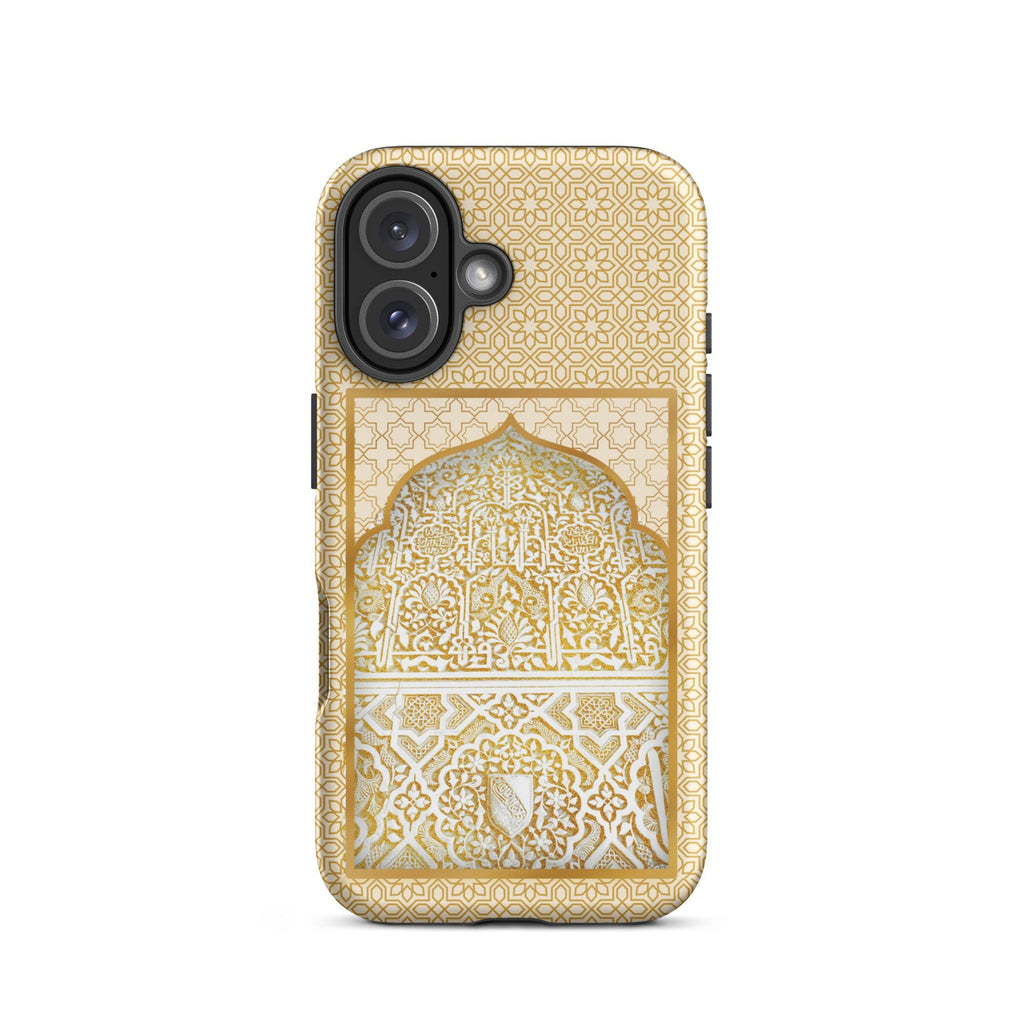 Alhambra Palace Gold Accent Islamic Pattern Tough Case for iPhone® - Artwork by Lili
