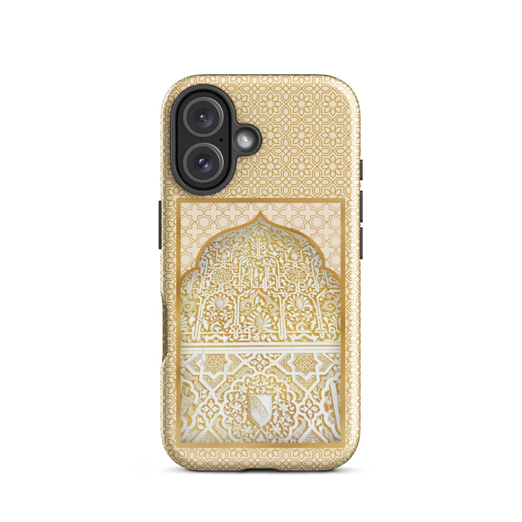 Alhambra Palace Gold Accent Islamic Pattern Tough Case for iPhone® - Artwork by Lili