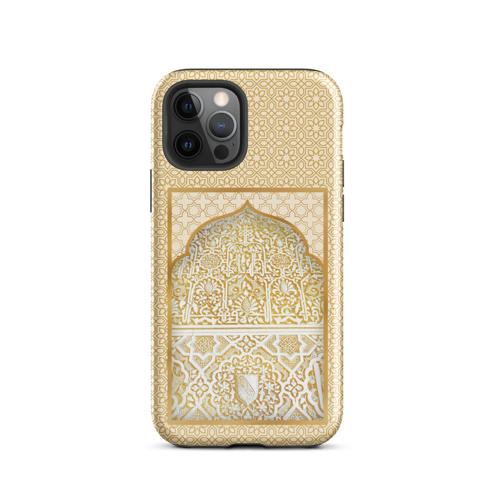Alhambra Palace Gold Accent Islamic Pattern Tough Case for iPhone® - Artwork by Lili
