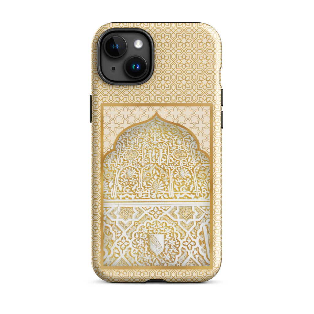 Alhambra Palace Gold Accent Islamic Pattern Tough Case for iPhone® - Artwork by Lili