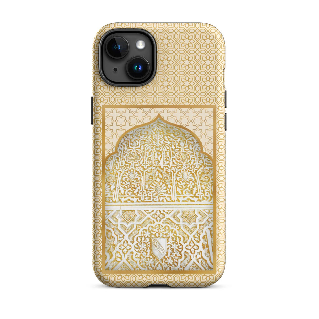 Alhambra Palace Gold Accent Islamic Pattern Tough Case for iPhone® - Artwork by Lili