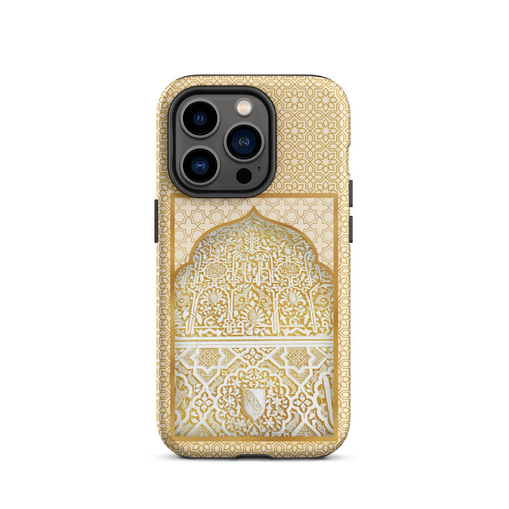 Alhambra Palace Gold Accent Islamic Pattern Tough Case for iPhone® - Artwork by Lili