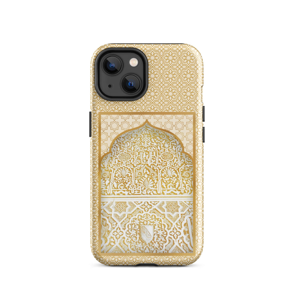 Alhambra Palace Gold Accent Islamic Pattern Tough Case for iPhone® - Artwork by Lili