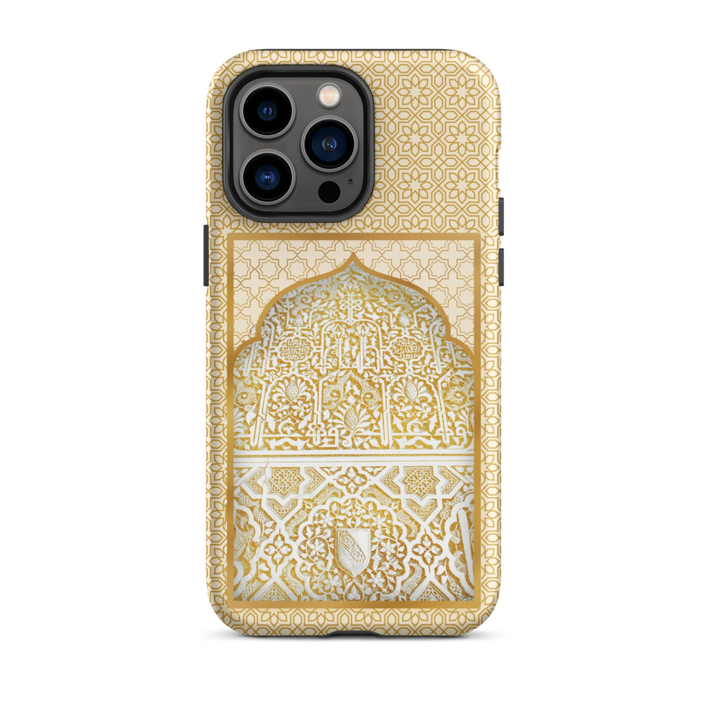Alhambra Palace Gold Accent Islamic Pattern Tough Case for iPhone® - Artwork by Lili