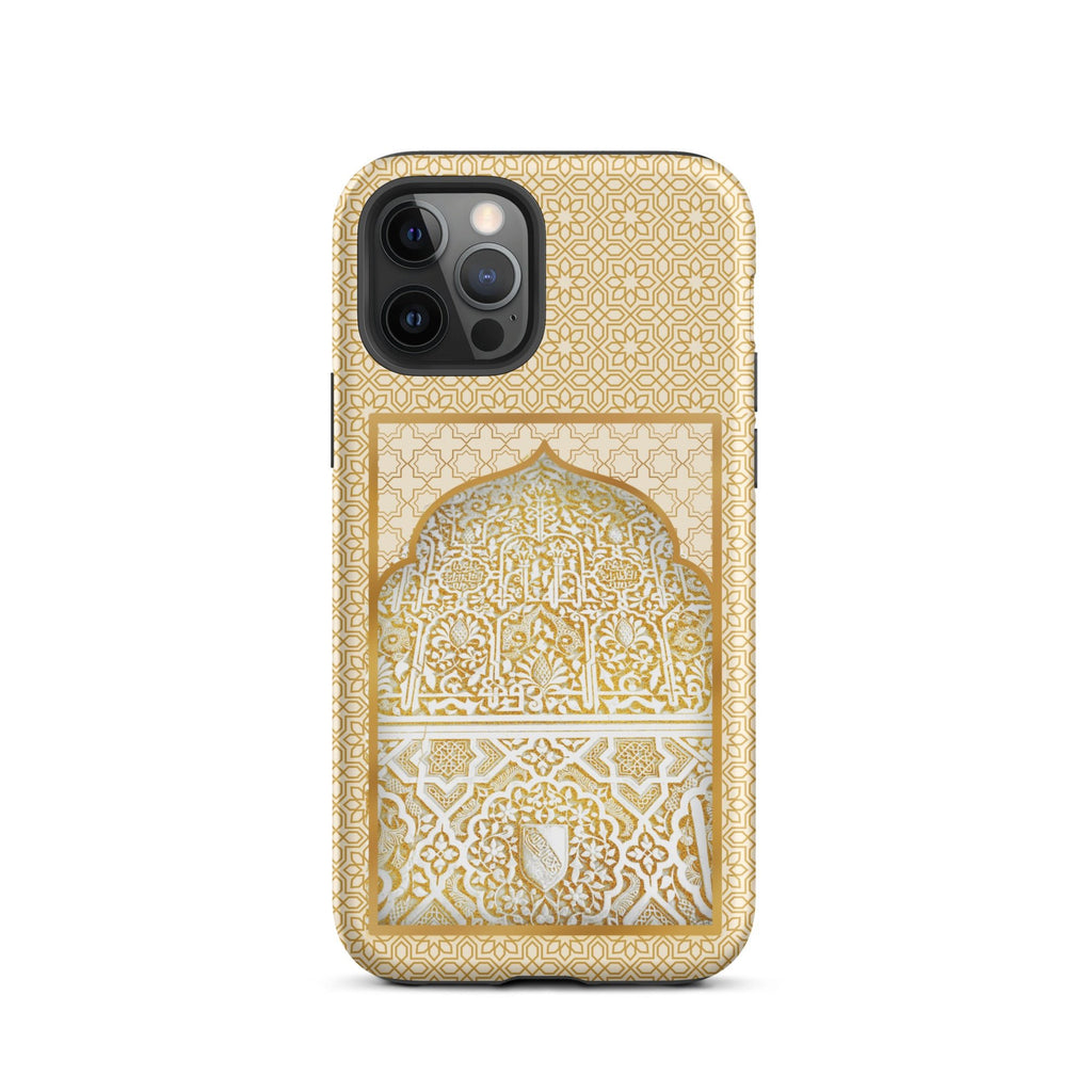 Alhambra Palace Gold Accent Islamic Pattern Tough Case for iPhone® - Artwork by Lili
