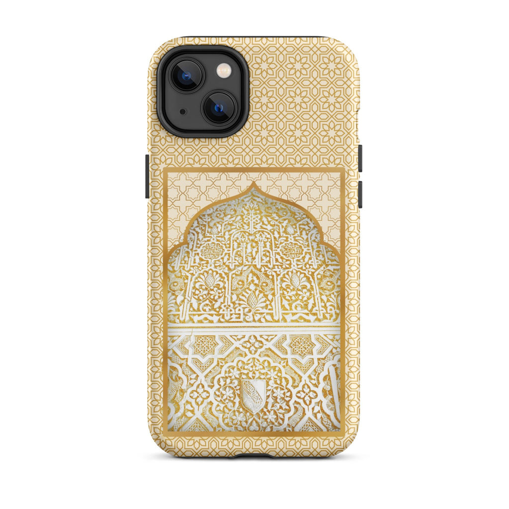 Alhambra Palace Gold Accent Islamic Pattern Tough Case for iPhone® - Artwork by Lili