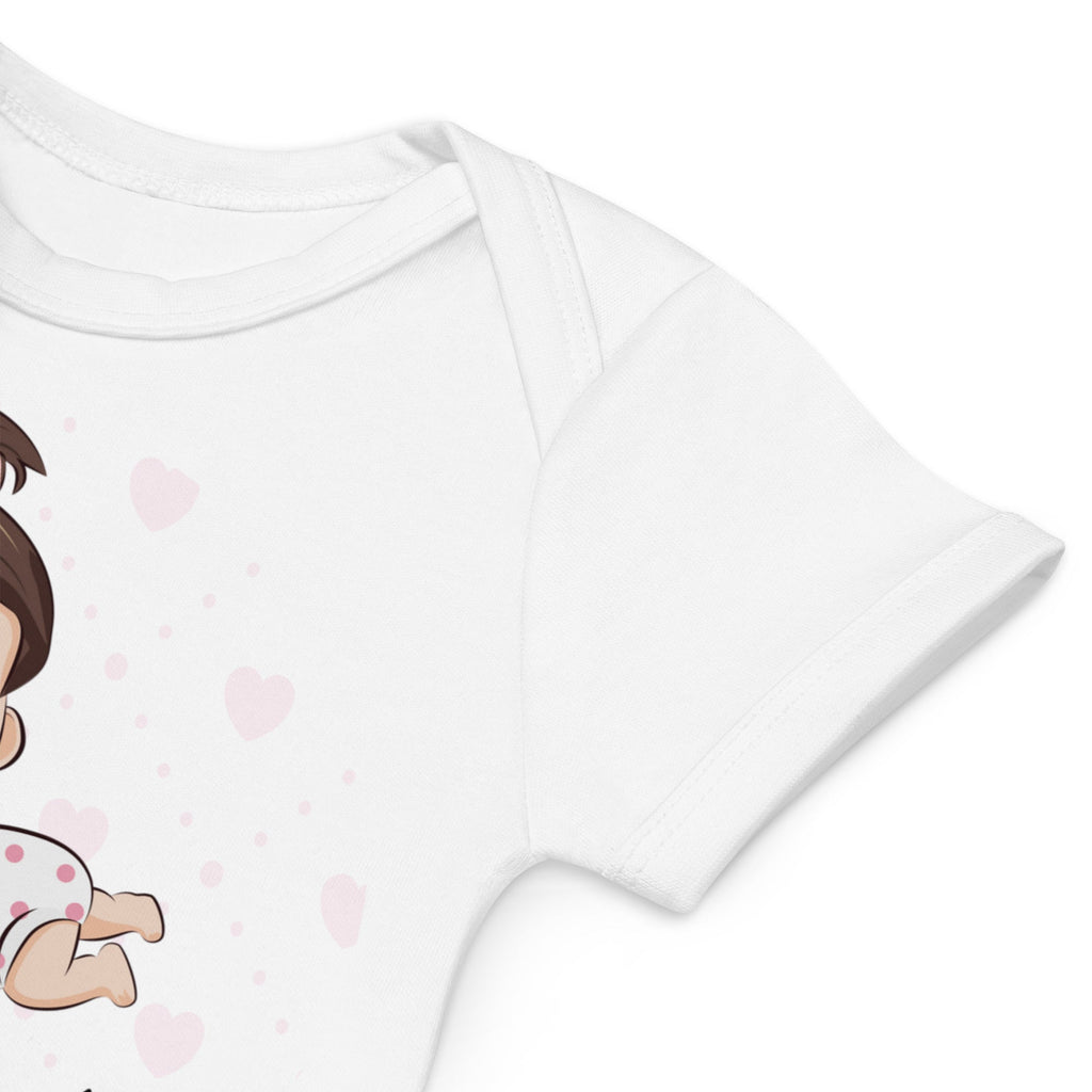 Aroosak (Doll in Persian Language) Organic Cotton Baby Bodysuit - Artwork by Lili