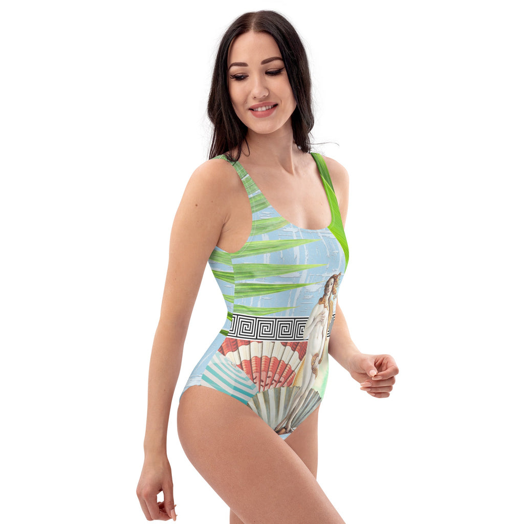 Botticelli's Venus Collage Print One - Piece Swimsuit - Artwork by Lili