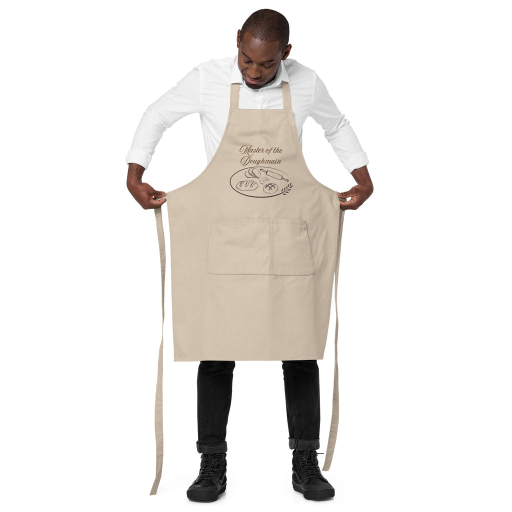 Breadmaking Theme "Master of the Doughmain" Organic Cotton Apron - Artwork by Lili