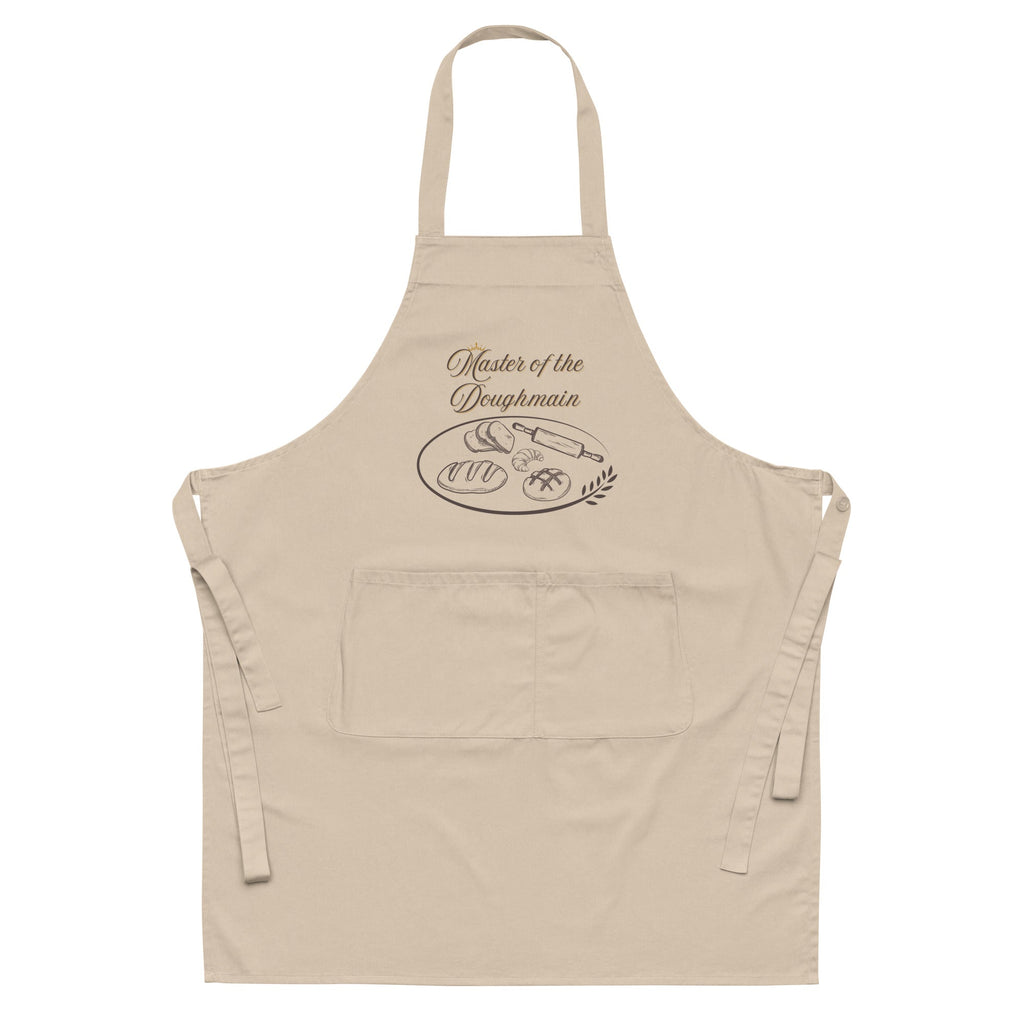 Breadmaking Theme "Master of the Doughmain" Organic Cotton Apron - Artwork by Lili