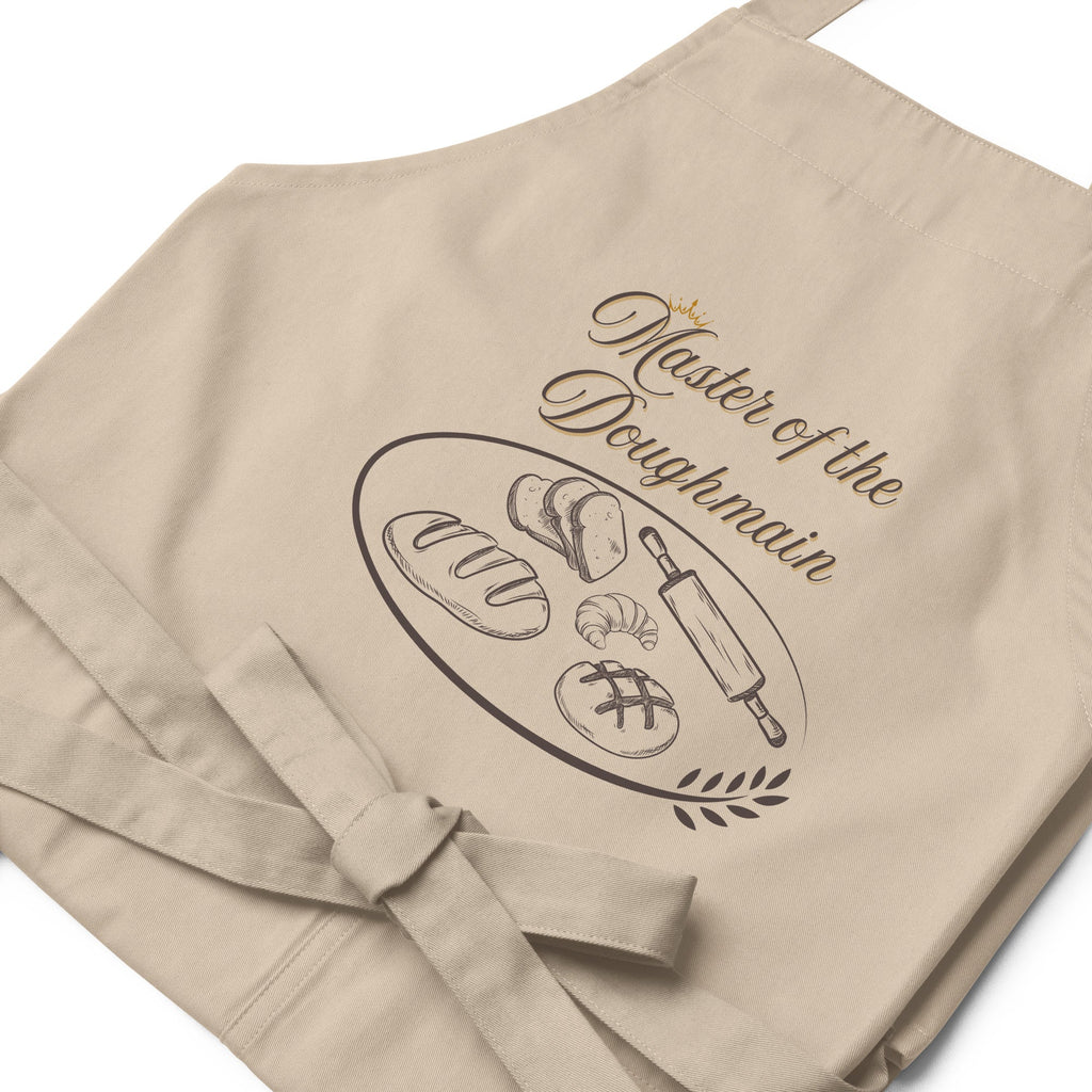 Breadmaking Theme "Master of the Doughmain" Organic Cotton Apron - Artwork by Lili