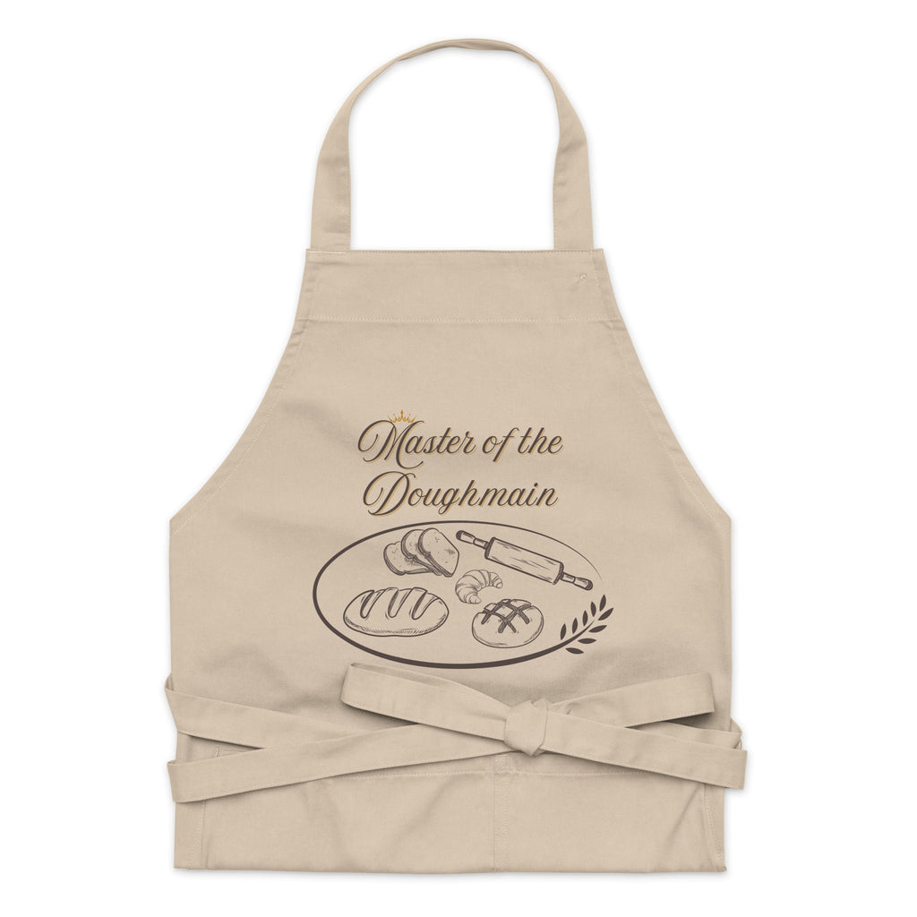 Breadmaking Theme "Master of the Doughmain" Organic Cotton Apron - Artwork by Lili