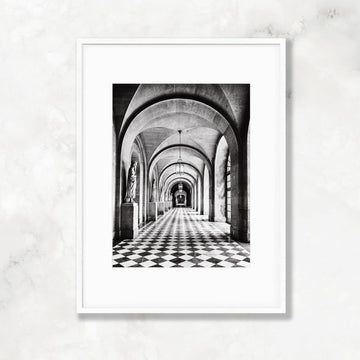 Château de Versailles B&W Prints, France Architecture and Travel Photography, Black and White Home & Office Wall Art Prints - Artwork by Lili