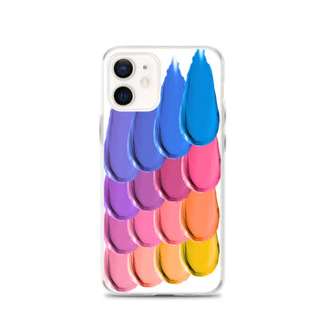 Colorful Paint Smudges Clear Case for iPhone® - Artwork by Lili