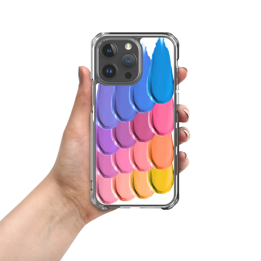 Colorful Paint Smudges Clear Case for iPhone® - Artwork by Lili