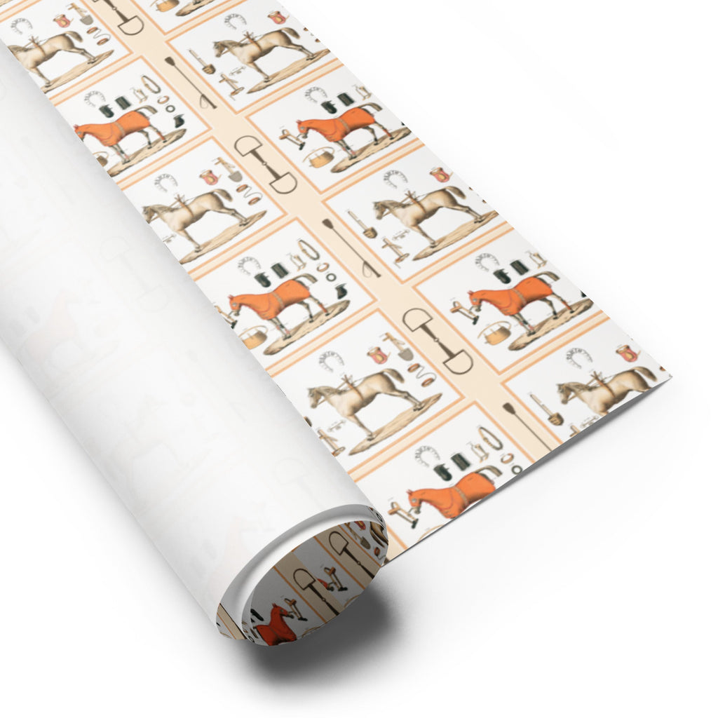 Equestrian Themed Wrapping Paper (3 sheets) - Artwork by Lili