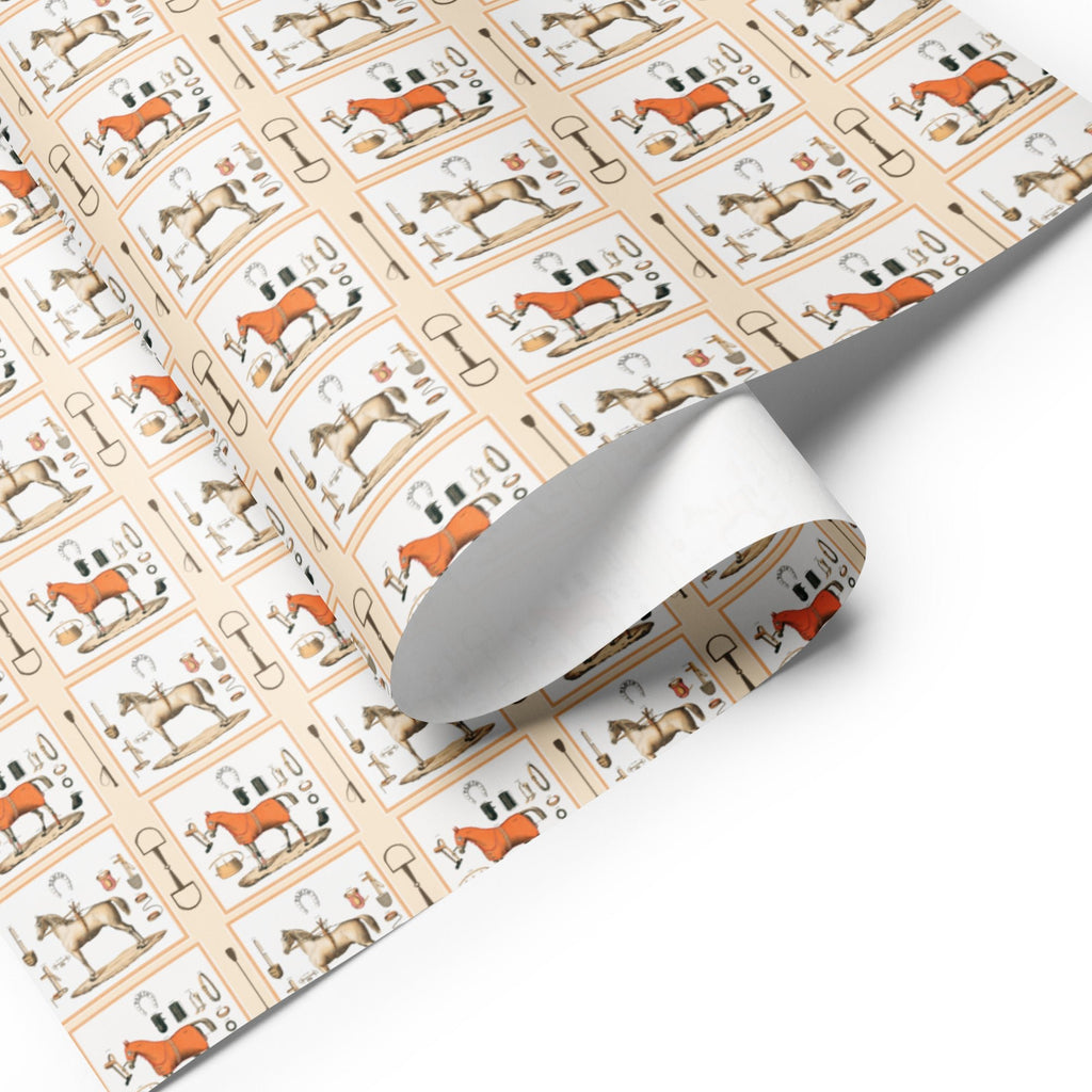 Equestrian Themed Wrapping Paper (3 sheets) - Artwork by Lili