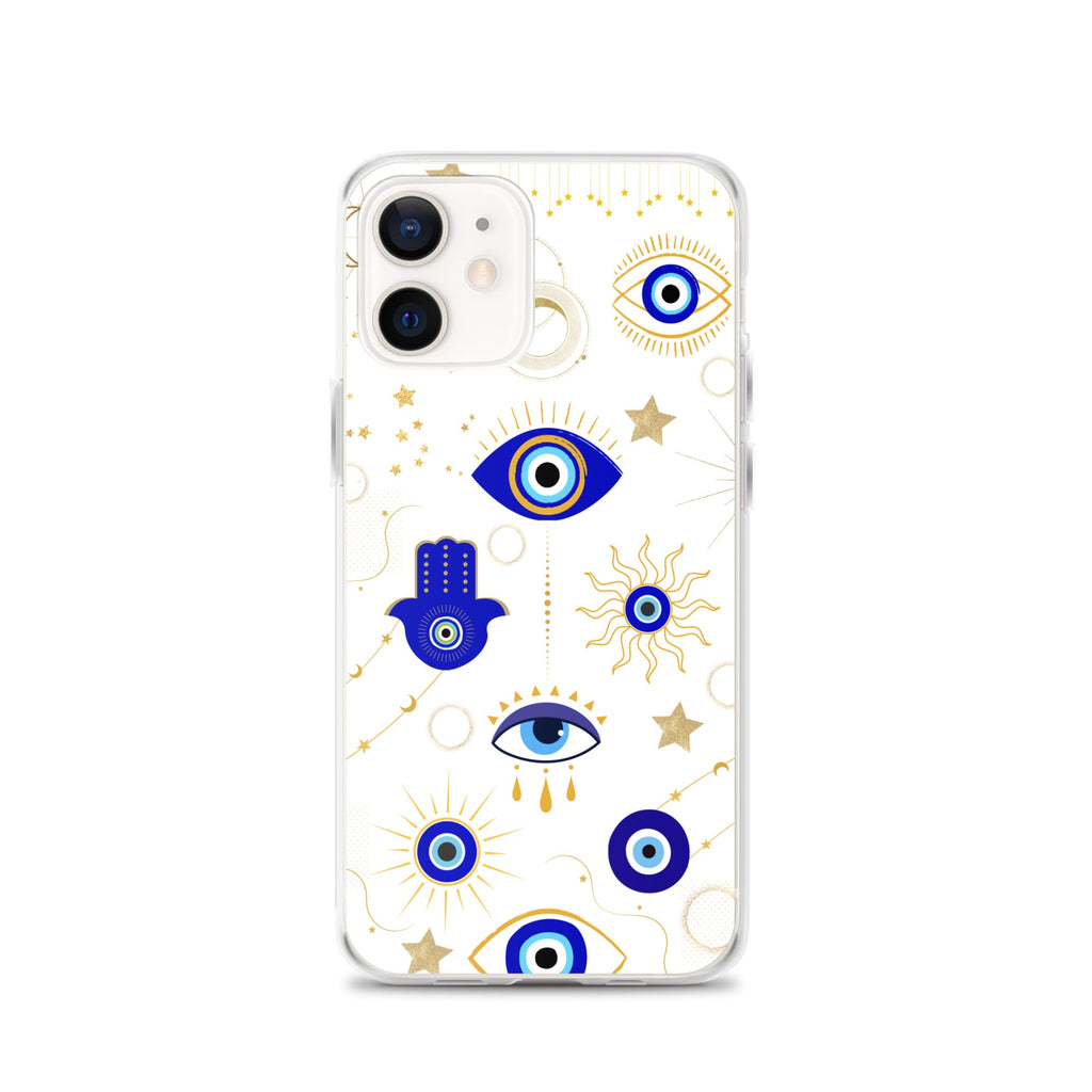 Evil Eye & Hamsa Motifs Clear Case for iPhone® - Artwork by Lili