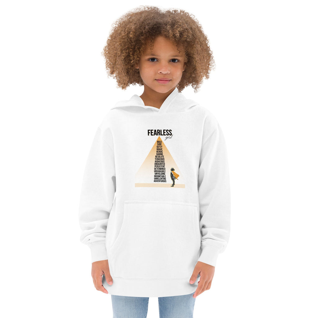 "Fearless Girl" Kids Fleece Hoodie - Artwork by Lili