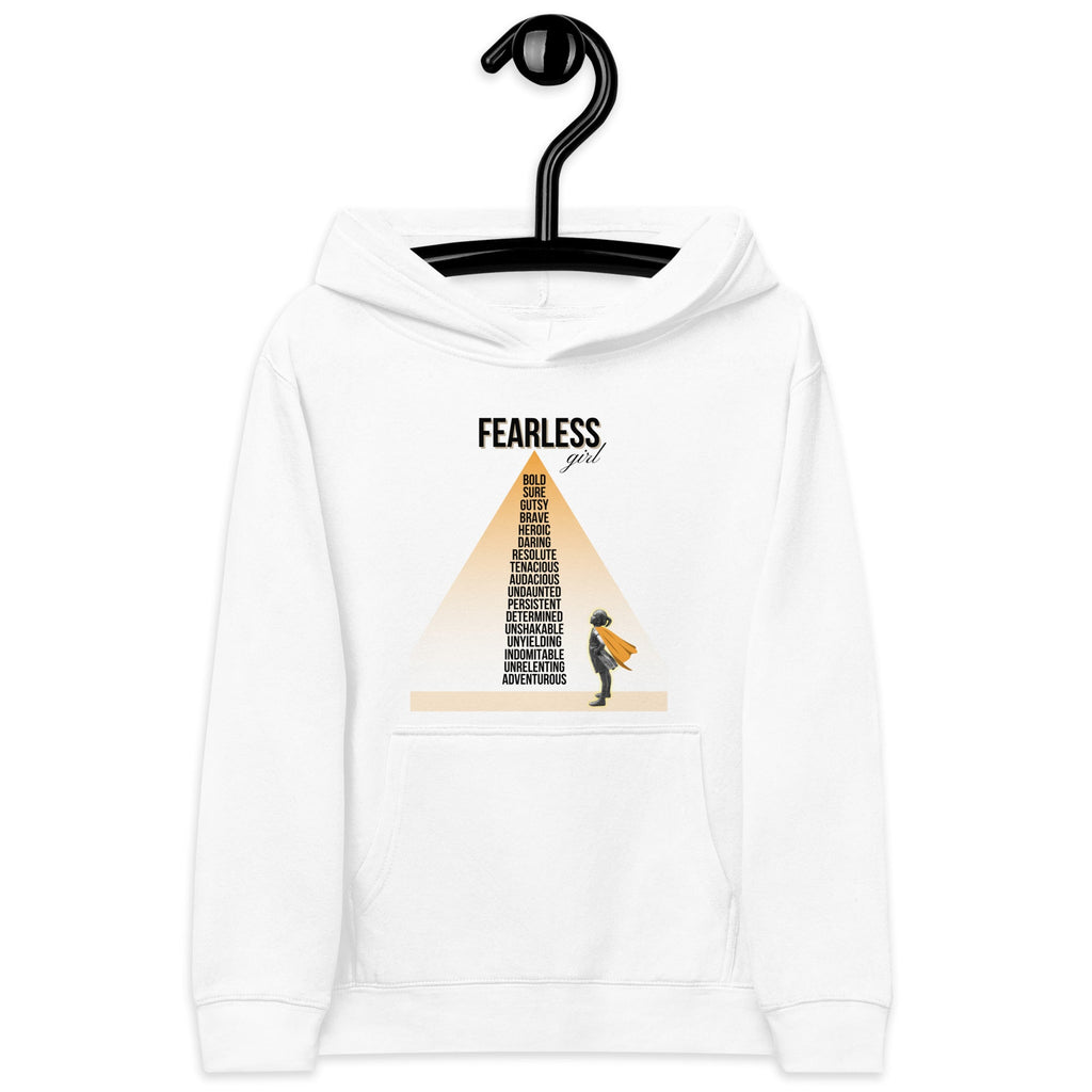 "Fearless Girl" Kids Fleece Hoodie - Artwork by Lili