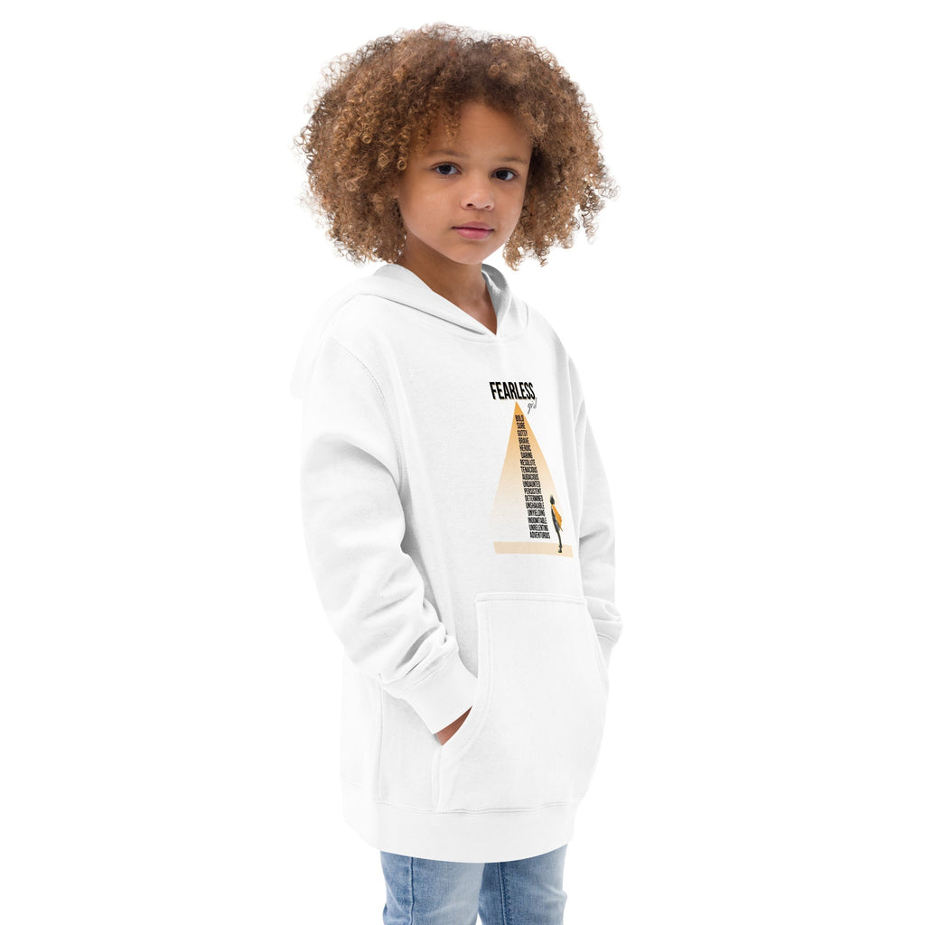"Fearless Girl" Kids Fleece Hoodie - Artwork by Lili