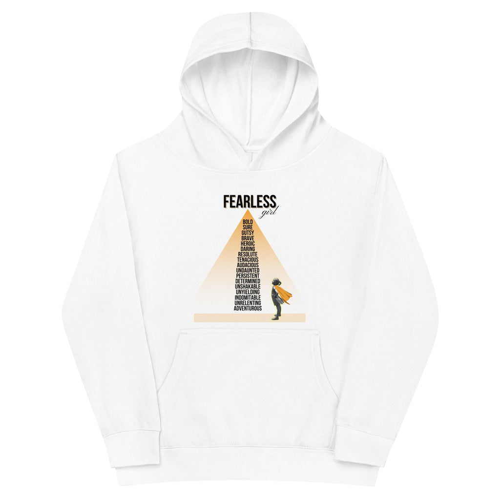 "Fearless Girl" Kids Fleece Hoodie - Artwork by Lili