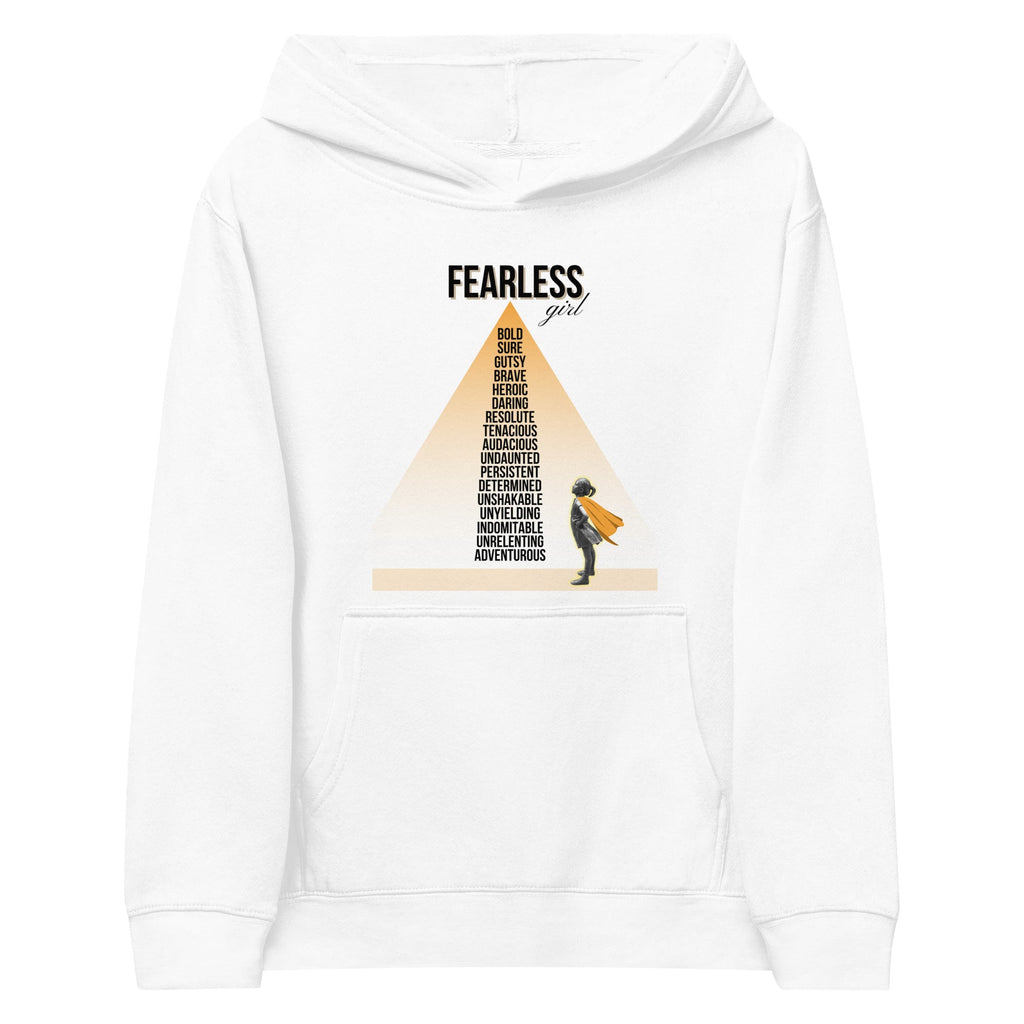 "Fearless Girl" Kids Fleece Hoodie - Artwork by Lili
