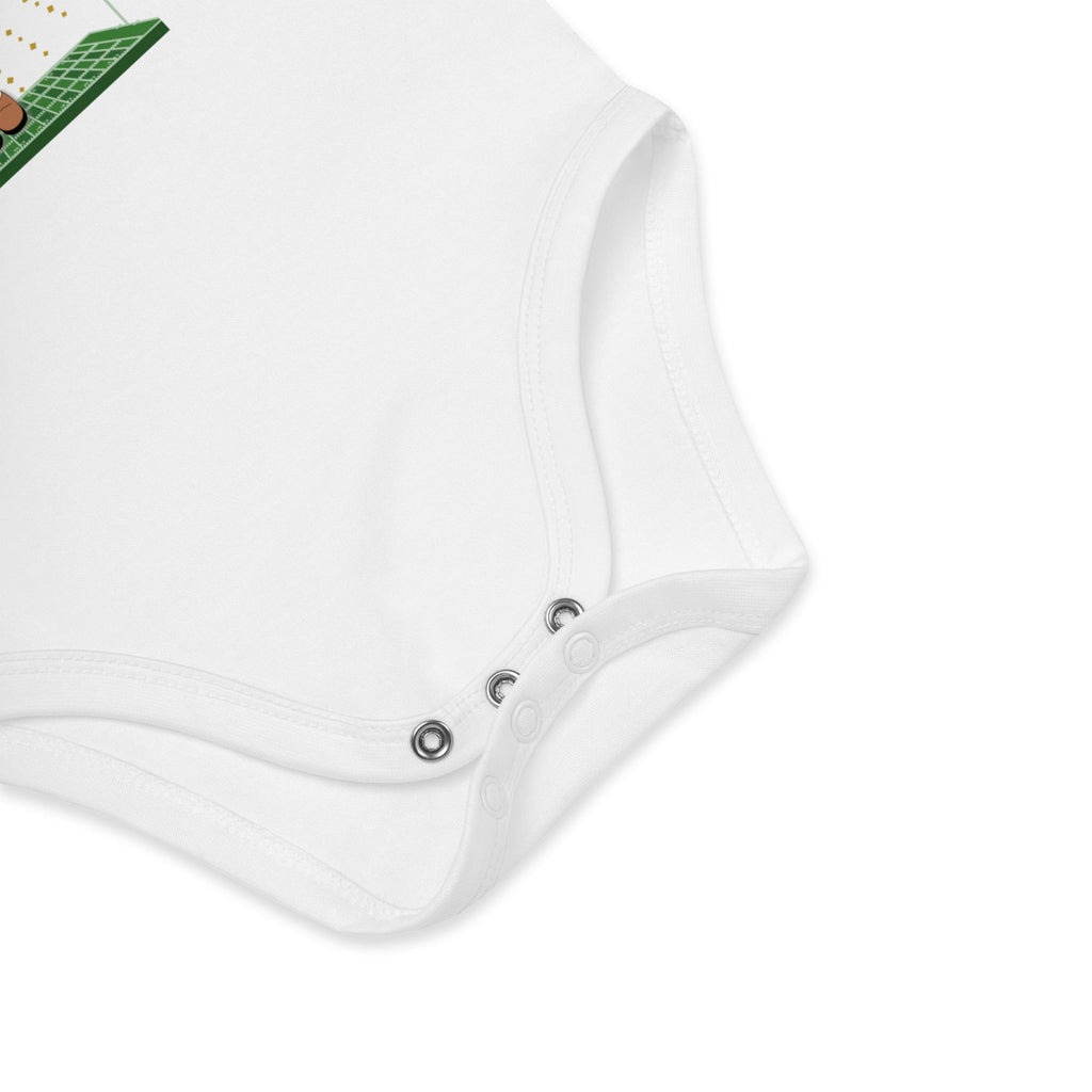Football Themed "Just joined the team" Organic Cotton Baby Bodysuit - Artwork by Lili