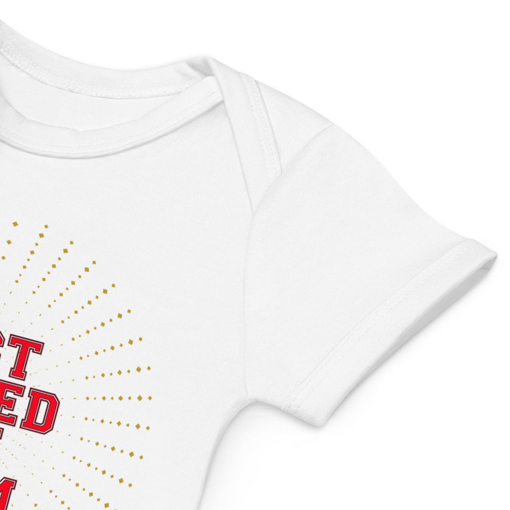 Football Themed "Just joined the team" Organic Cotton Baby Bodysuit - Artwork by Lili