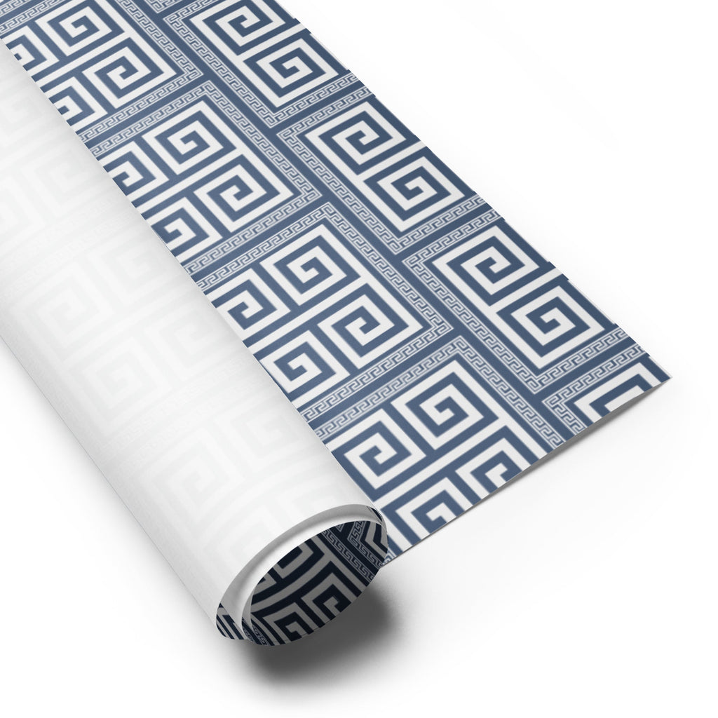 Greek Key Pattern Wrapping Paper (3 sheets) - Artwork by Lili