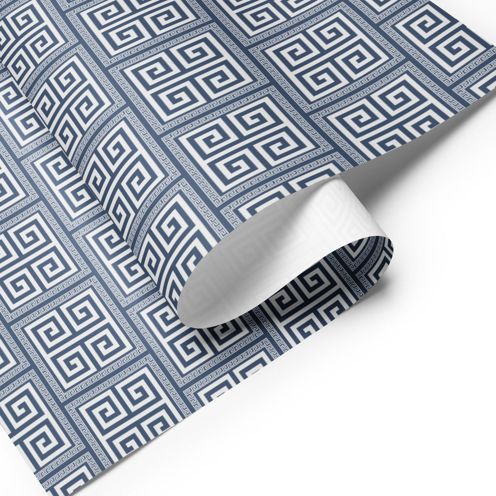 Greek Key Pattern Wrapping Paper (3 sheets) - Artwork by Lili