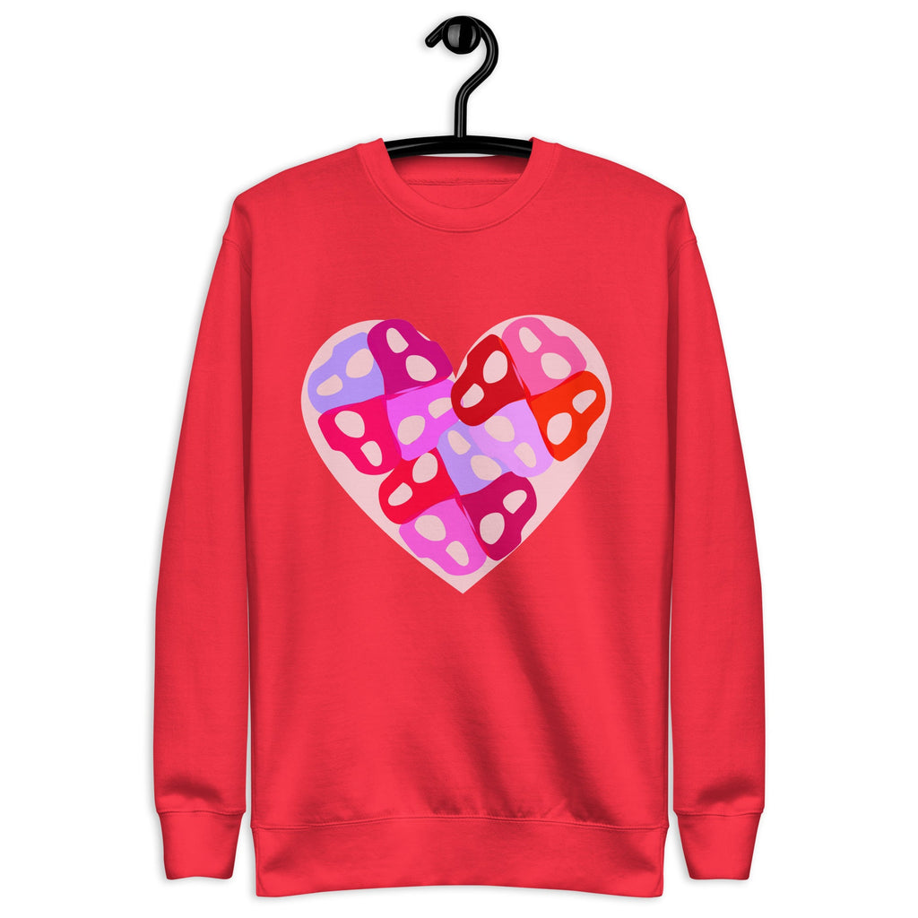 Intertwined Persian "H" Typography Heart Design Premium Sweatshirt - Artwork by Lili